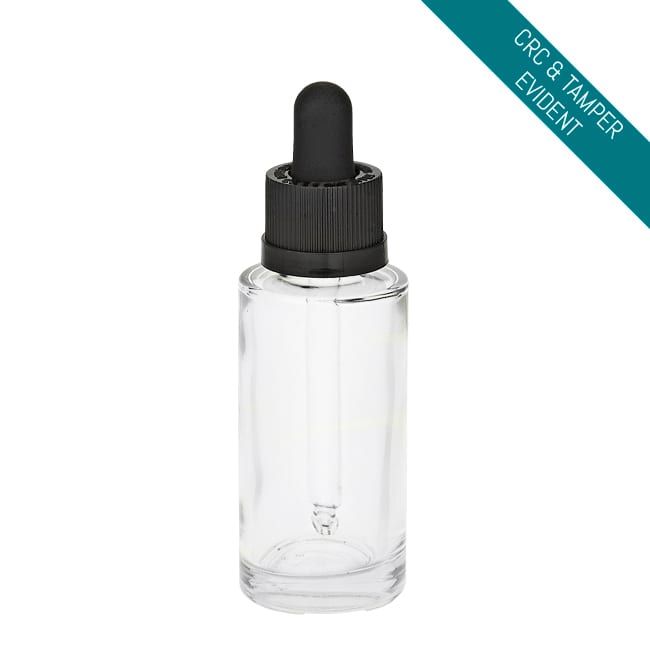 CRMJ | Cylinder Clear Glass Bottle