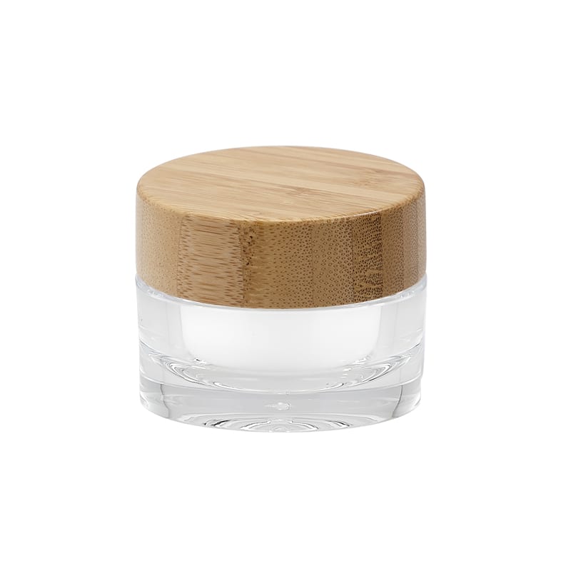 J03_BM | In-Stock Clear Jar With Bamboo Cap