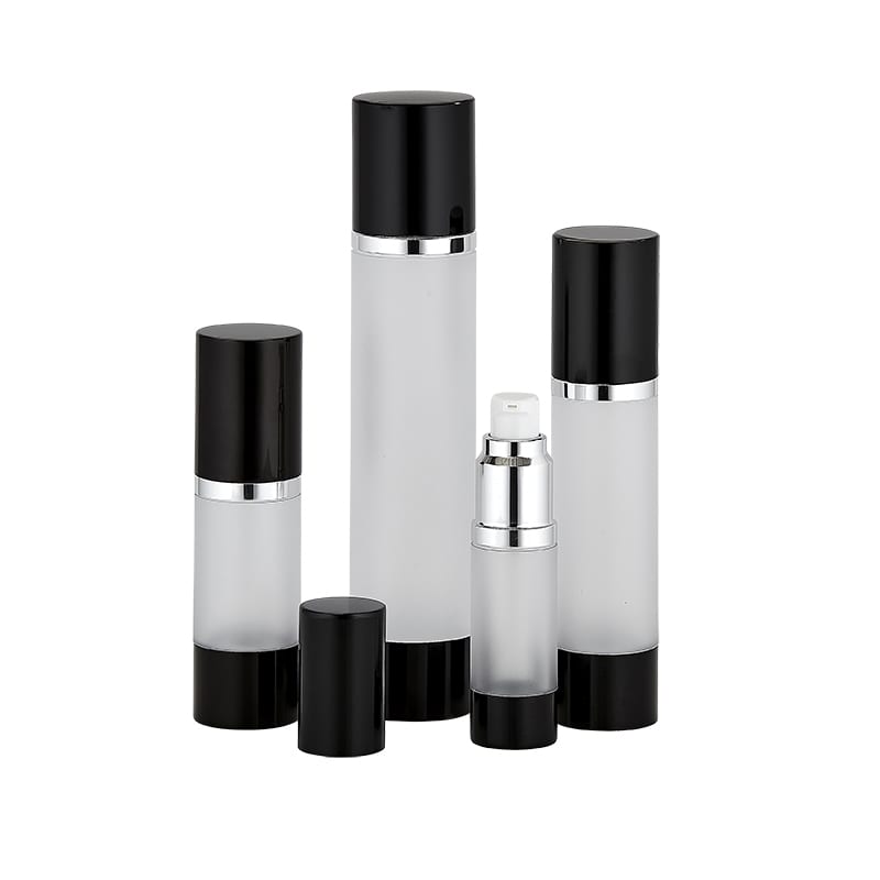 O_JS030_BF | 30 ML In-Stock Black & Frosted Airless Bottle