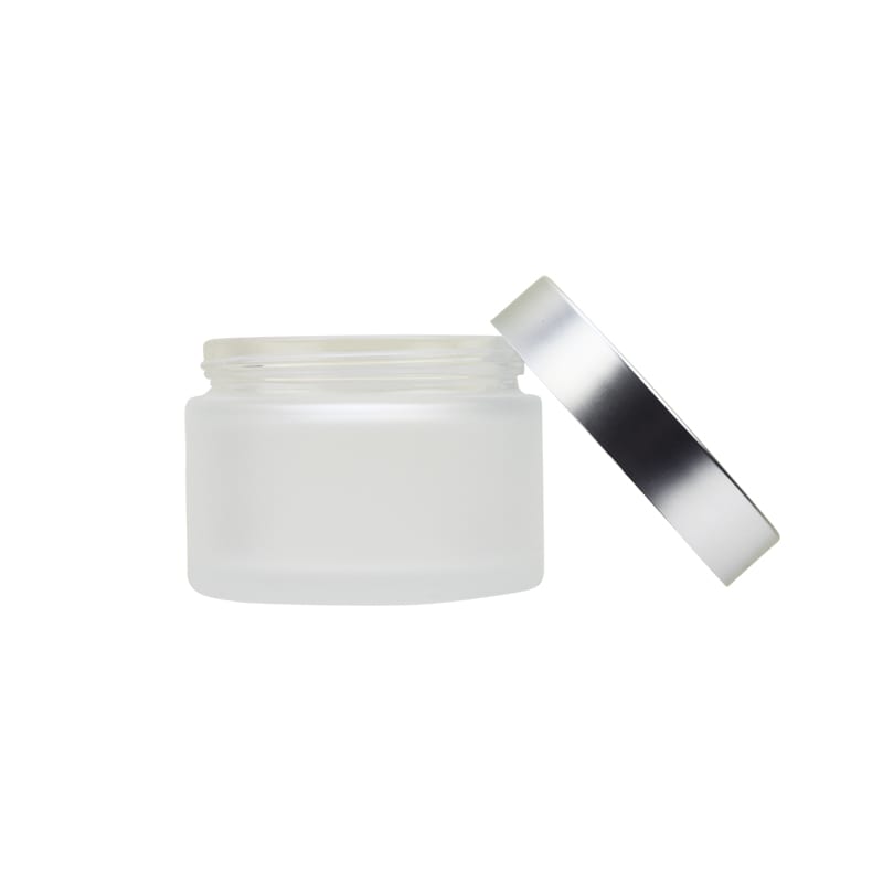 O_SXJ015 | 15 ML In-Stock Frosted Round Glass Jar