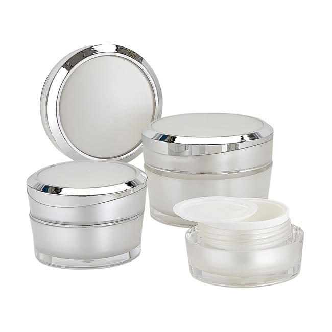 XLA030 | 30 ML Shiny silver aluminum accent jar